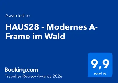 Booking.com Traveller Review Award 2026 für HAUS28